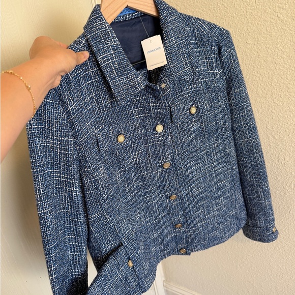 J. McLaughlin Blue Women's Jacket-size L-NWT - Picture 5 of 12